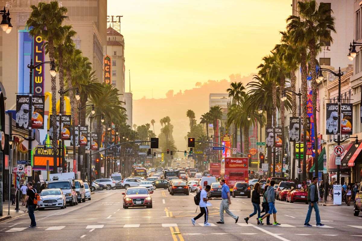 Los Angeles Hollywood Californien USA sunset boulevard