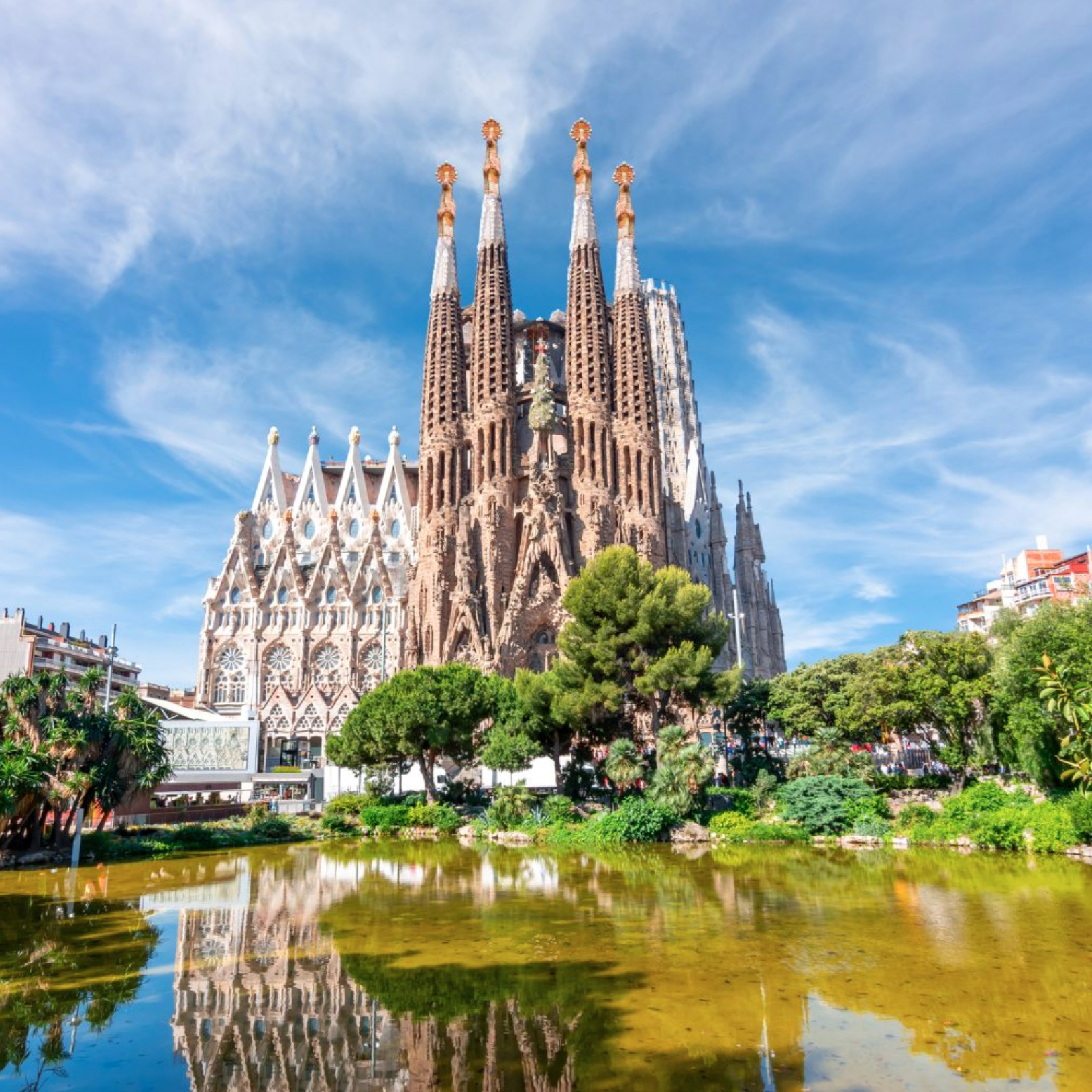 Barcelona Spanien La Sagrada Familia