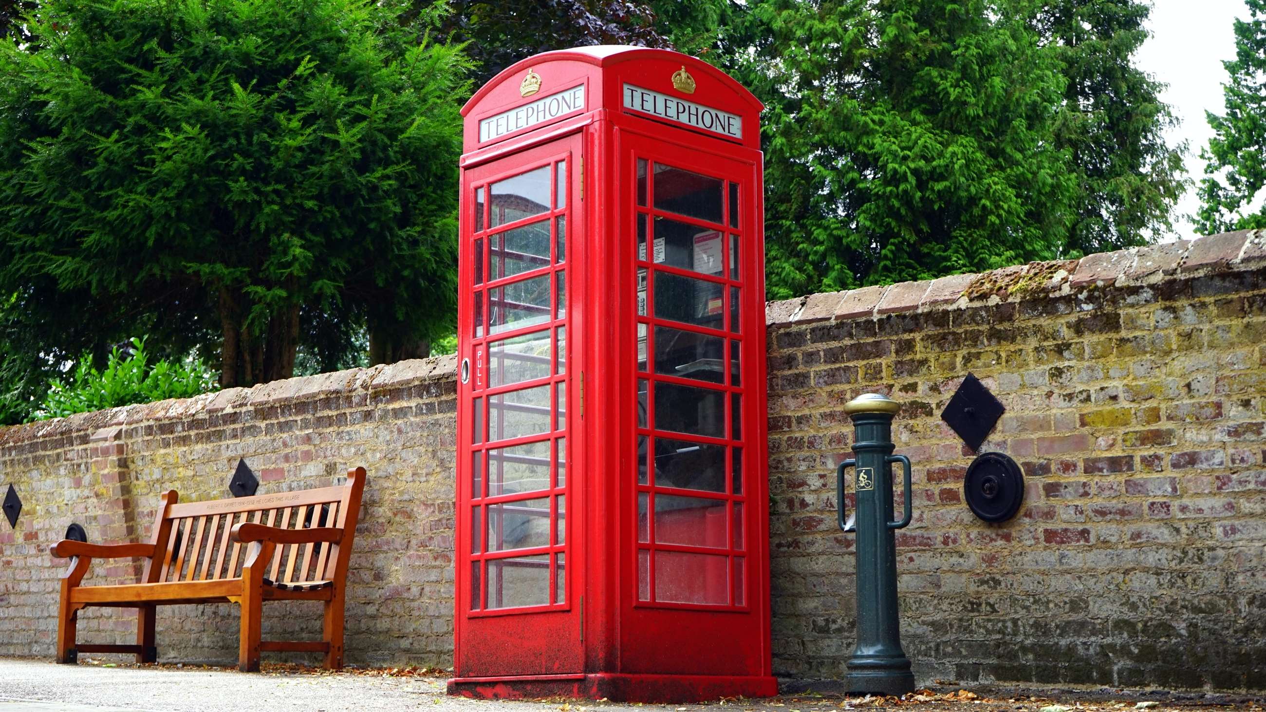 London England rød telefonboks
